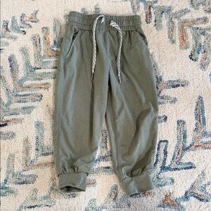Kids Olive Green Jogger Sweatpants